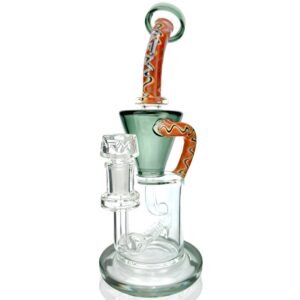 AFM Glass TX617 Recycler Bong - 11in