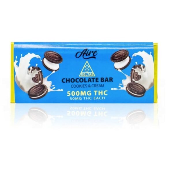 aire delta 8 cookies and cream chocolate bar 500mg 36831537528911