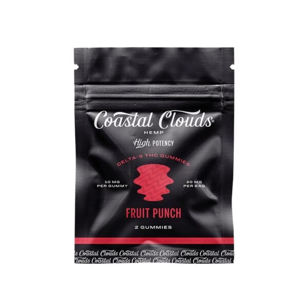 coastal clouds delta 9 fruit punch gummies 2ct 37995063803983