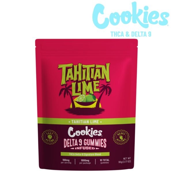 cookies tahitian lime thc a delta 9 gummies 10ct 37047477567567