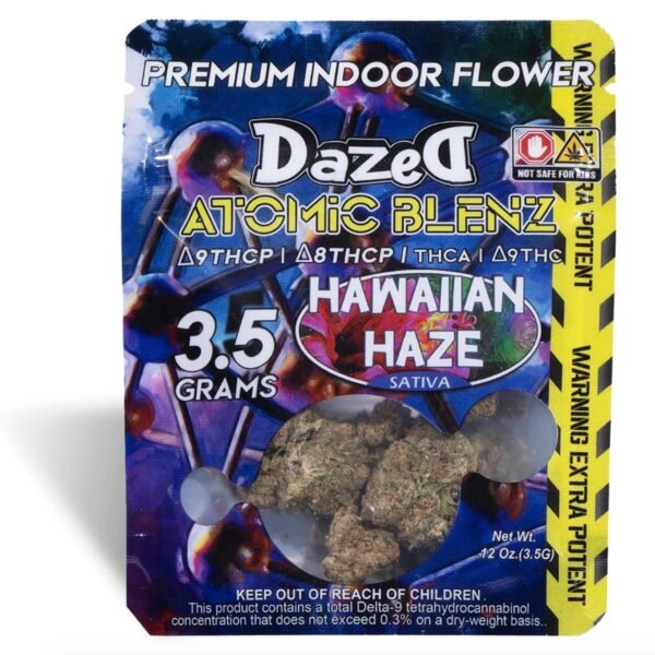 dazed atomic blenz hawaiian haze thc a flower 3 5g 36929643085903