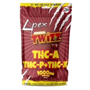 Delta Pex Cherry Twizz THC-A + THC-X Candies - 1000mg