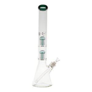 Double Colored Tree Perc Beaker - 18in