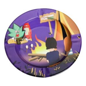 E420 Campfire Metal Ashtray - 6in