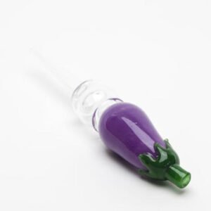 empire glassworks eggplant honey straw 5 5in 16164108009551