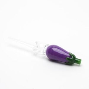empire glassworks eggplant honey straw 5 5in 16164108042319