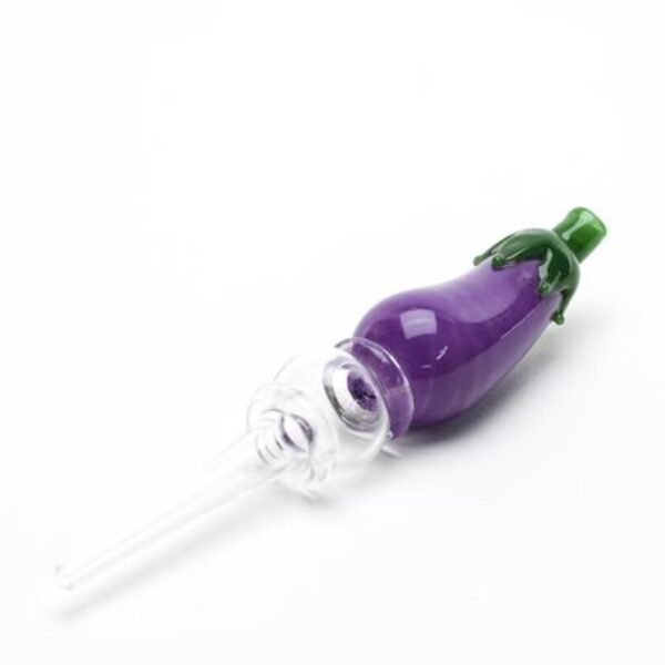 empire glassworks eggplant honey straw 5 5in 16164108075087