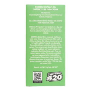 everything 420 lemon octane exotic blend vaporizer 5000mg 37963687264335