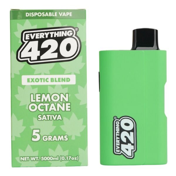 everything 420 lemon octane exotic blend vaporizer 5000mg 37963781406799