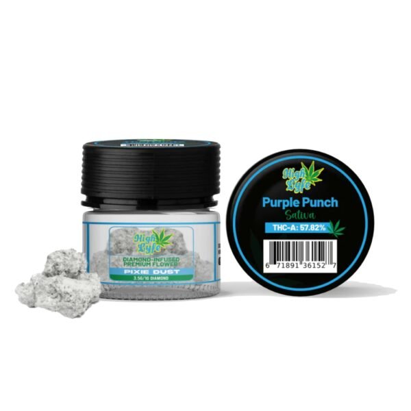 high lyfe thc a pixie dust purple punch flower 3 5g 37322634526799