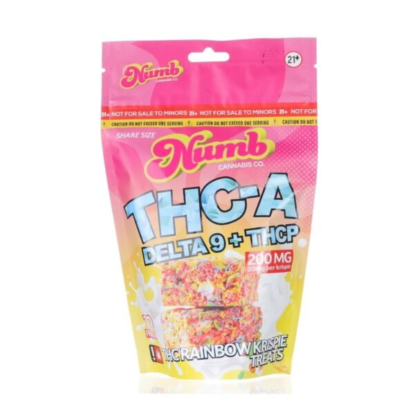 numb thc a rainbow krispie treats 200mg 36831612829775