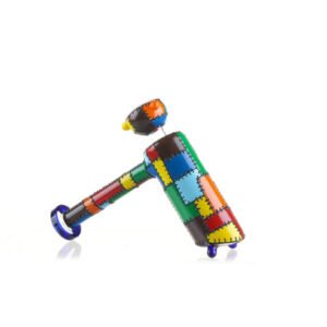 patched quilt layback bubbler 8in 32698530955343