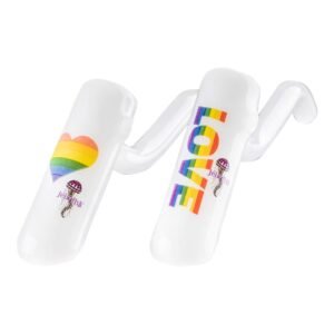 Rainbow Layback Bubbler - 5in
