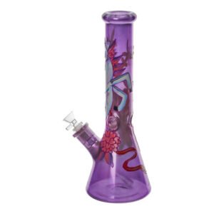 the glowing graphic beaker bong 14in 33393828790351