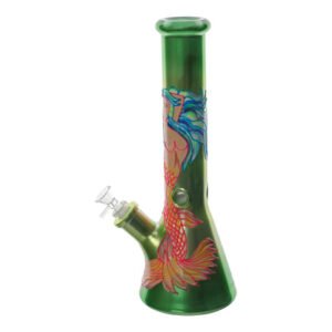 the glowing graphic beaker bong 14in 33394197594191