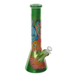 The Glowing Graphic Beaker Bong - 14in