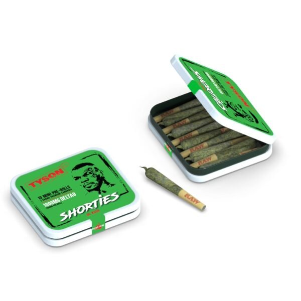 tyson og kush delta 8 pre roll shorties 10ct 36983033036879
