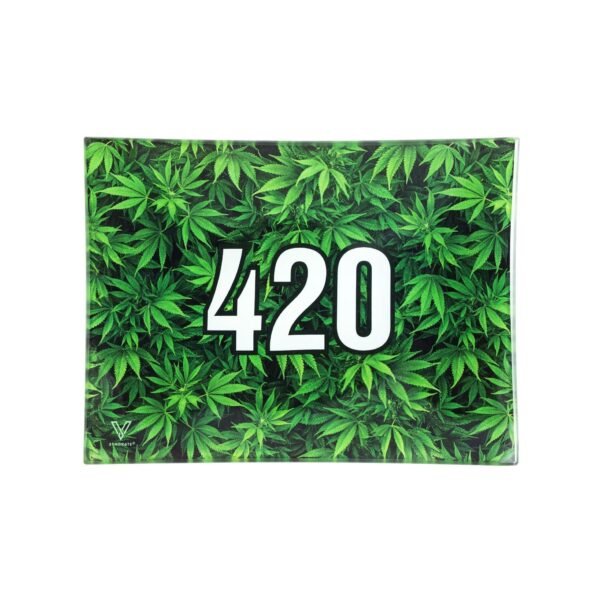 v syndicate 420 green glass rolling tray 31378103664719
