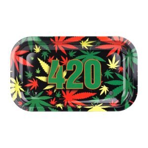 V Syndicate 420 Rasta Metal Rolling Tray