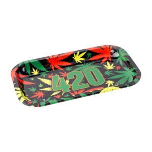 v syndicate 420 rasta metal rolling tray 15551458541647