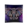 V Syndicate Elephant Square Glass Ashtray - 4.5in