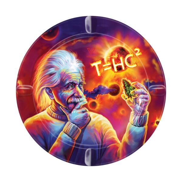 v syndicate t hc2 einstein solar diesel round metal ashtray 5in 15551481413711