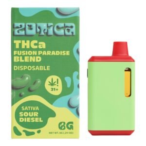 Zotica Digital Display Sour Diesel THC-A Vaporizer - 6000mg